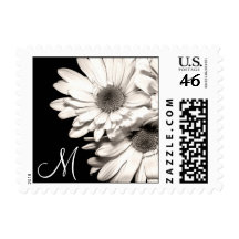 Monogrammed Daisies Stamps