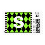 Monogrammed Diamonds Postage