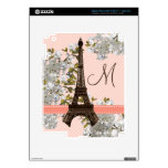 Monogrammed Eiffel Tower iPad 3 Skin