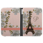 Monogrammed Eiffel Tower Kindle 3 Folio Case Cover Kindle Folio Case