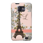 Monogrammed Eiffel Tower Samsung Galaxy S Case Cov
