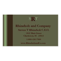 Monogrammed Executive Business Cards