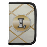 Monogrammed gold and silver effect letter L v3 Organizers