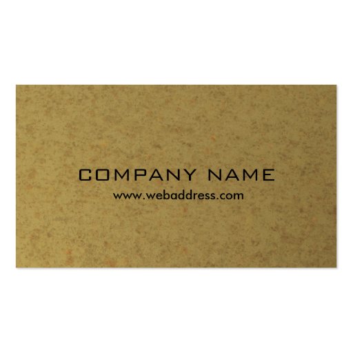 Monogrammed Granite Business Card - B (back side)