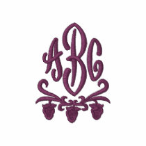 Monogrammed Grapevine embroidered shirts