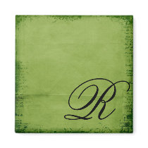 Monogrammed-green magnets