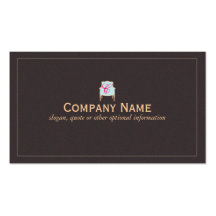 Monogrammed Interior Designer Business Card