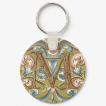 Monogrammed Key Ring keychains