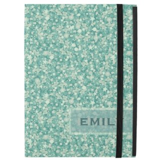 Monogrammed Mint Green Glitter And Sparkles