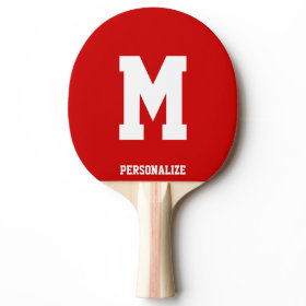 Monogrammed ping pong paddle for table tennis ping pong paddle