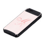 Monogrammed Pink Cases For iPhone 5