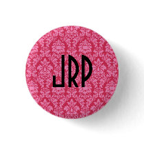Monogrammed Pink Damask