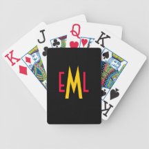 Monogrammed Playing Cards