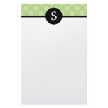 Monogrammed Polka Dots Stationery
