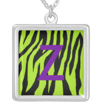 Monogrammed Pop Zebra Jewelry