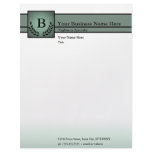 monogrammed professional letterhead