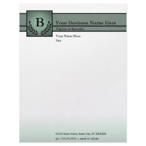 monogrammed professional letterhead