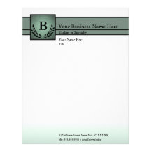 monogrammed professional letterhead