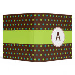 Monogrammed Retro Binder