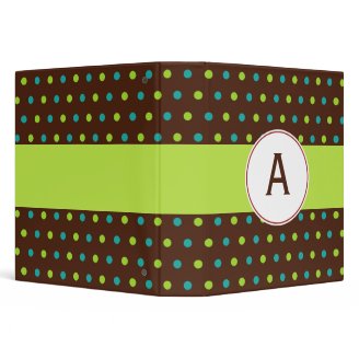 Monogrammed Retro Binder