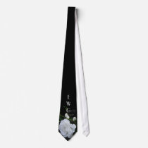 Monogrammed Rose Tie