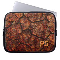 Monogrammed Rusty Computer Sleeve