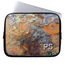 Monogrammed Rusty Laptop Sleeve