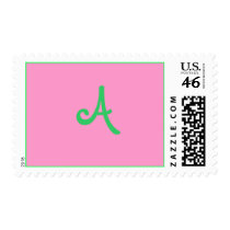 monogrammed stamp (A)