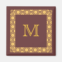 Monogrammed Stateroom Door Marker Magnets