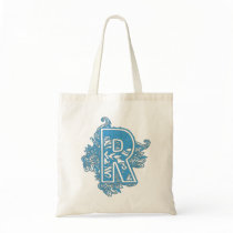 MONOGRAMMED TOTE - BLUE LETTER R bags by dgpaulart MONOGRAMMED TOTE - BLUE LETTER R bags