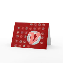 Monogrammed V Greeting Card