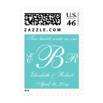 Monogrammed Wedding postage