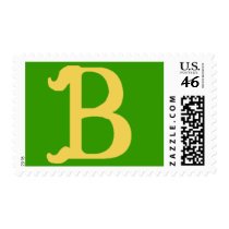 Monogrammed with the Letter B stamps