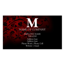 Monograms For BusinessCards Business Card Templates