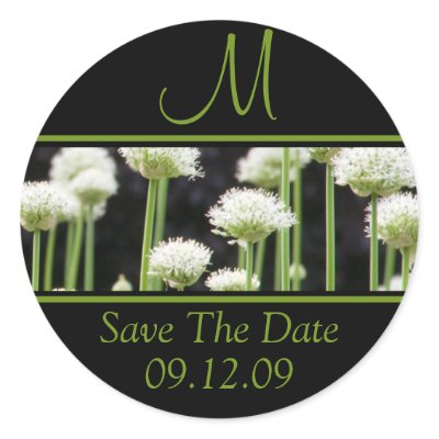 Monograms For Weddings Save The Date Stickers