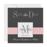 Monograms Save the Date Announcement