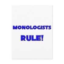 Monologists Rule! postcards by professions Monologists Rule! postcards