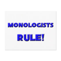 Monologists Rule! postcards by professions Monologists Rule! postcards