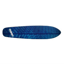 Monopatín azul del ladrillo de la fuente de la cor