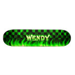 Monopatín verde de Skatersollie del fuego de Wendy