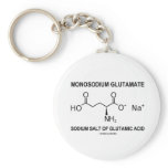 Monosodium Glutamate Sodium Salt Of Glutamic Acid keychains