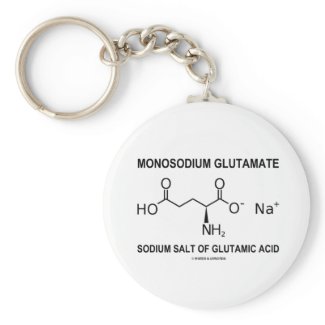 Monosodium Glutamate Sodium Salt Of Glutamic Acid Key Chains