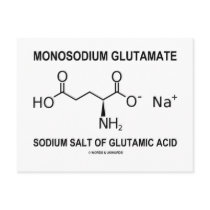 Monosodium Glutamate Sodium Salt Of Glutamic Acid Post Card