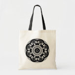 Monotone Floweret Canvas Bags