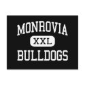 Monrovia - Bulldogs - High - Monrovia Indiana postcards