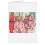 Monsieur,Madame And Dog By Henri Toulouse-Lautrec Card