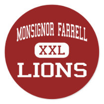 Monsignor Farrell - Lions - High - Staten Island stickers by customteamsportswear Monsignor Farrell - Lions - High - Staten Island stickers