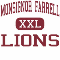Monsignor Farrell - Lions - High - Staten Island t-shirts by customteamsportswear Monsignor Farrell - Lions - High - Staten Island t-shirts