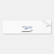 Monson Massachusetts City Classic Bumper Sticker