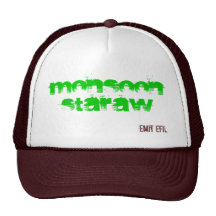 Monsoon Staraw Trucker Hat-Brown/Green